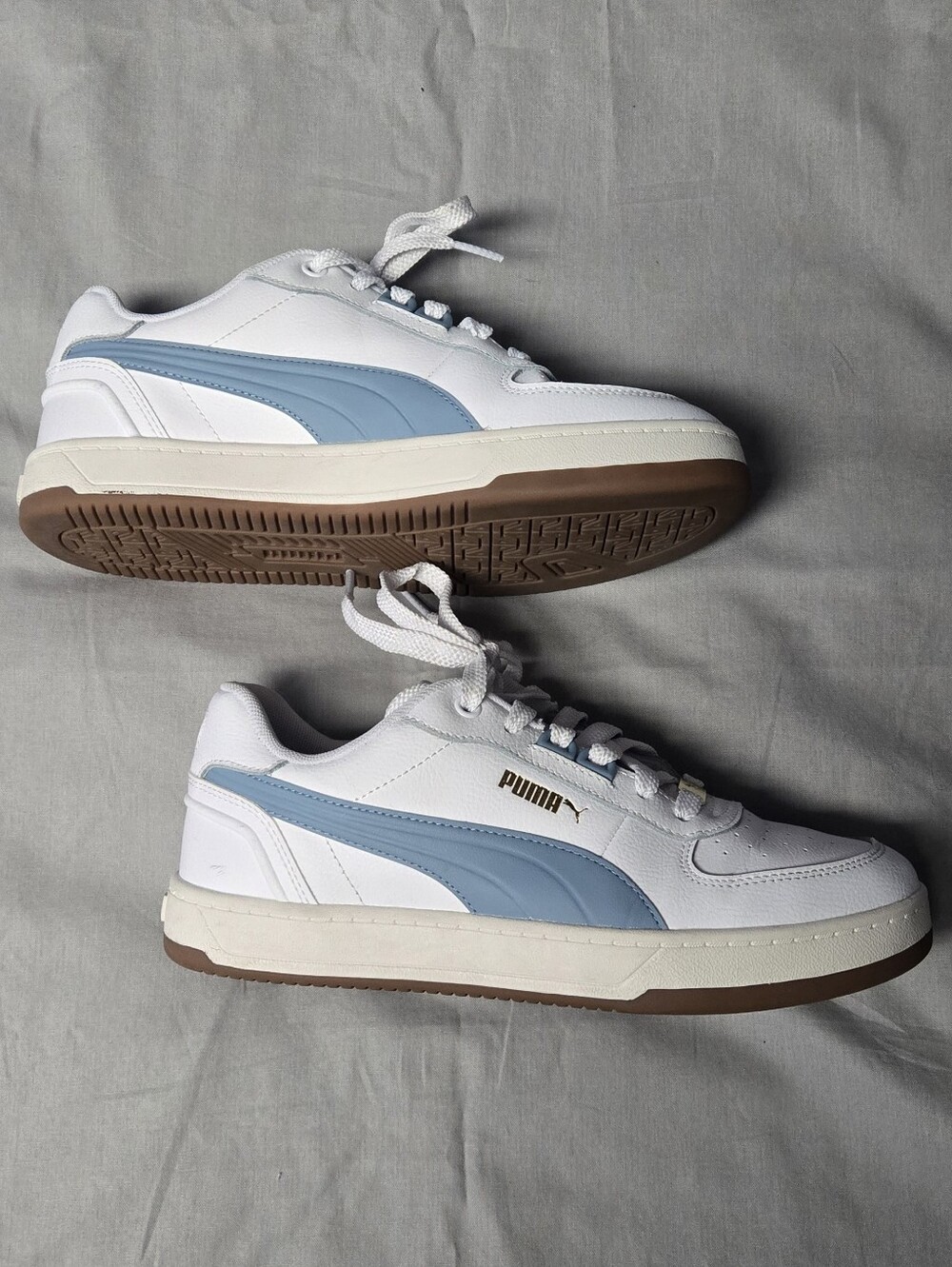 Puma Caven 2.0 Lux White Blue Gum Sneakers Shoes Size M8/W9